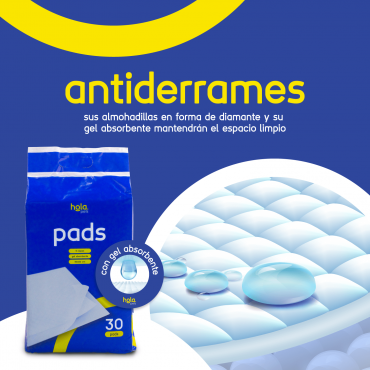 Pads Absorbentes - 30und - Hola Pets